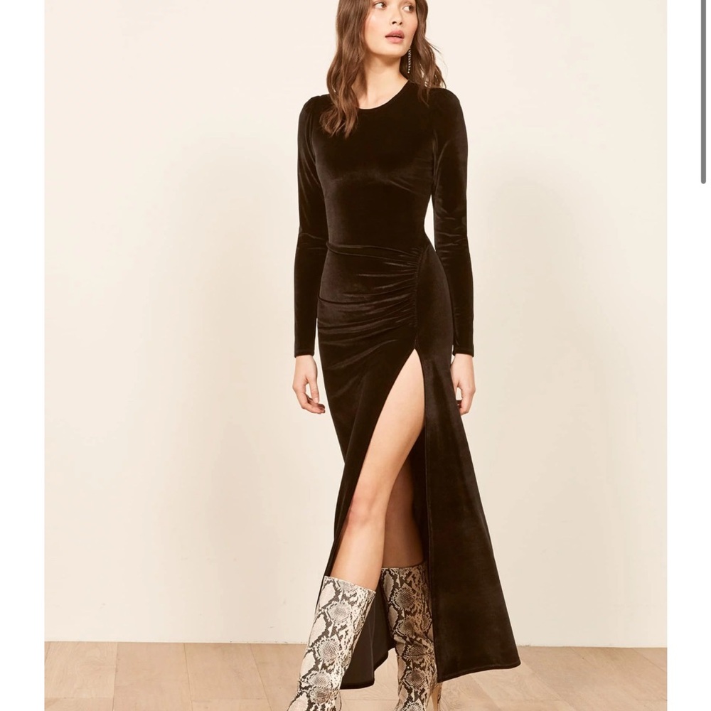 Reformation Ruby Velvet Dress